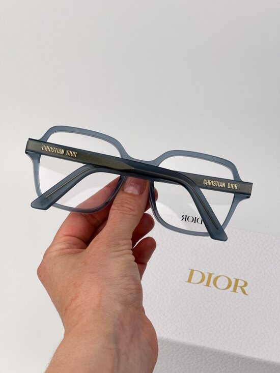 Dior DIORMIDNIGHT O S1I Eyeglasses –  Blue Oversized Square Frame Model 8000 main image 7
